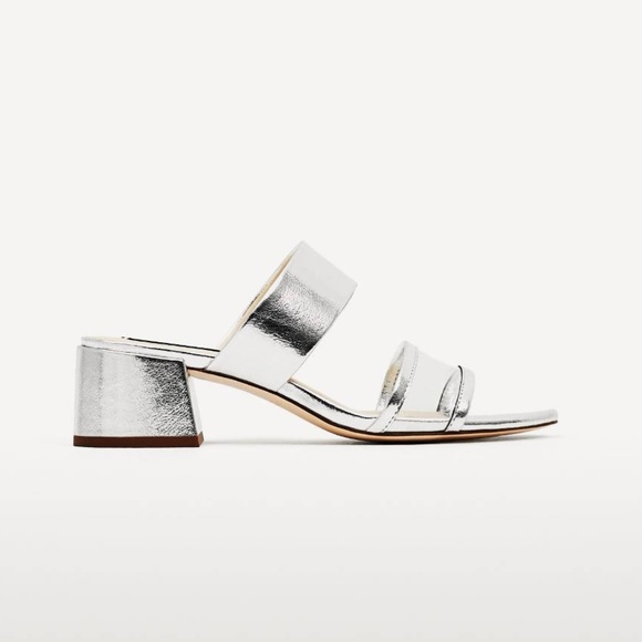 clear mules zara